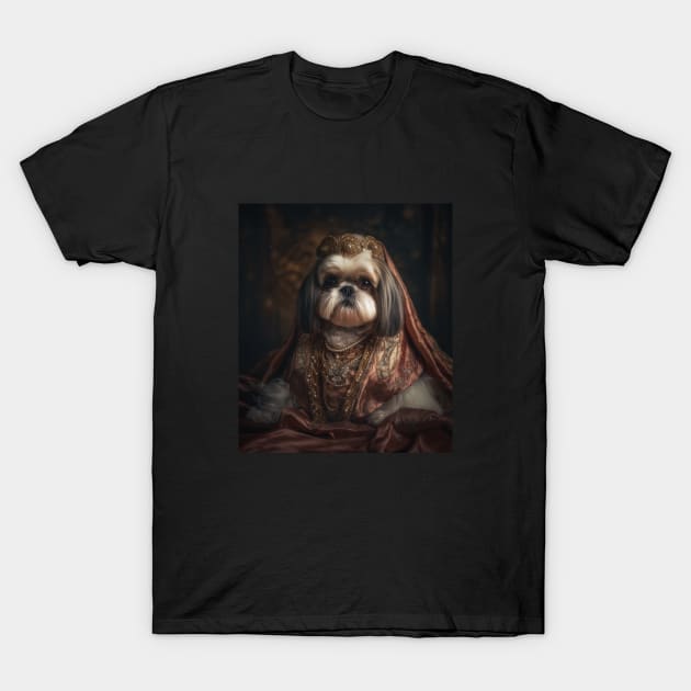 Shih Tzu - Queen T-Shirt by HUH? Designs